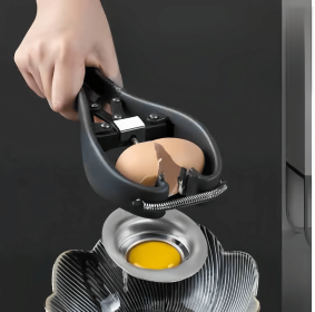 Chicken Egg Separator Tool - Stainless Steel Hand-Held Yolk Remover Tool - Eggshell Cutter Kitchen Gadget