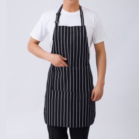 1pc Adjustable Half-length Adult Apron Striped Restaurant Chef Apron Outdoor Camping BBQ Picnic Kitchen Cook Apron With 2 Pockets; Kitchen Access (Color: C, size: PJL-536)